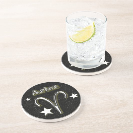 Dessous De Verre En Grès Symbole des baies (Côté)