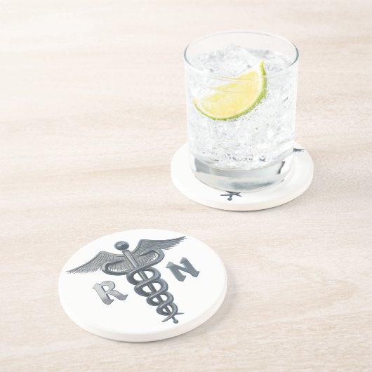 Dessous De Verre En Grès Symbole d'infirmier autorisé (Côté)