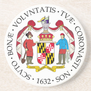 Dessous De Verre En Grès Symbole du Maryland