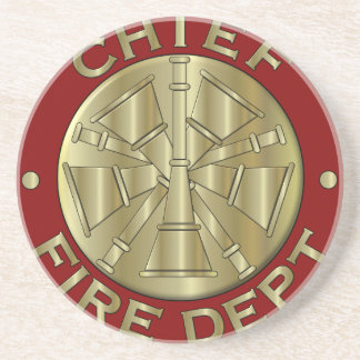 Dessous De Verre En Grès Symbole en laiton en chef de corps de