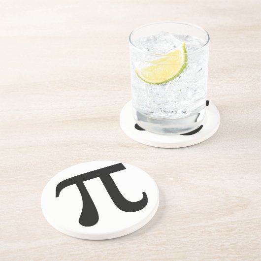 Dessous De Verre En Grès Symbole géant "Pi" (Côté)