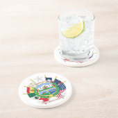Dessous De Verre En Grès Symbole Texas (Côté)