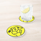 Dessous De Verre En Grès Symbole thaïlandais ⚠ anti-tabac ⚠ (Côté)