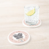 Dessous De Verre En Grès SYMBOLE Zodiaque Gemini (Côté)
