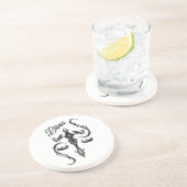 Dessous De Verre En Grès SYMBOLE Zodiaque Libra (Côté)