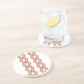 Dessous De Verre En Grès Symétrie de vague pêche (Côté)