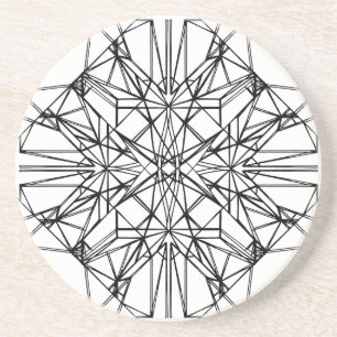 Dessous De Verre En Grès symétrie géométrique