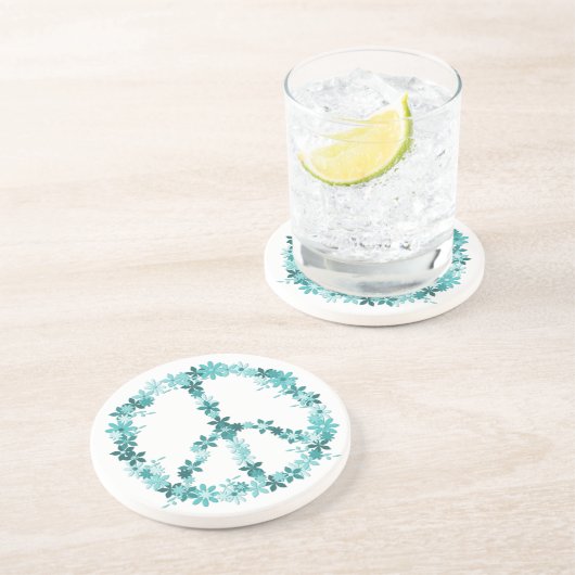 Dessous De Verre En Grès Sympathie de la paix (Côté)