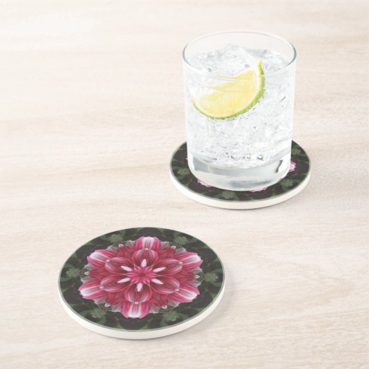 Dessous De Verre En Grès Symphonie de Pétales (Côté)
