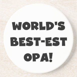 Dessous De Verre En Grès T-shirts et cadeaux du meilleur opa Black Text au