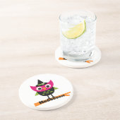 Dessous De Verre En Grès T-shirts et cadeaux Halloween Owl (Côté)