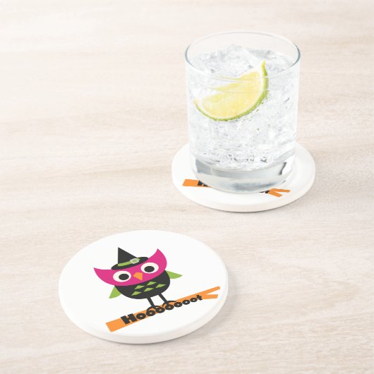 Dessous De Verre En Grès T-shirts et cadeaux Halloween Owl (Côté)