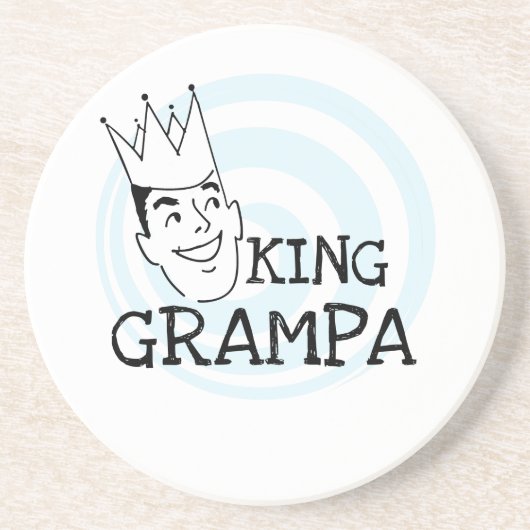 Dessous De Verre En Grès T-shirts et cadeaux King Grampa (Devant)