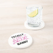 Dessous De Verre En Grès T-shirts et cadeaux rose Nanny absolument géniaux (Côté)