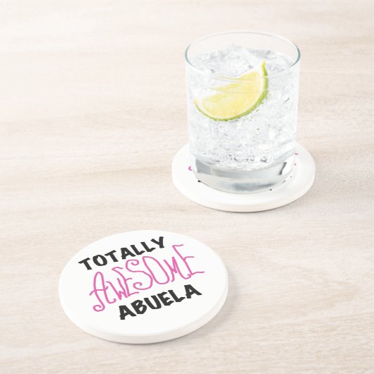 Dessous De Verre En Grès T-shirts et cadeaux roses totalement (Côté)