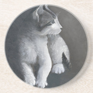 Dessous De Verre En Grès Tabby Kitten