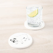 Dessous De Verre En Grès Table Buddy, Bulldog Coaster (Côté)