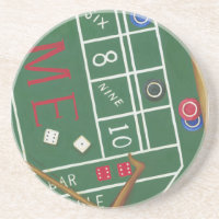 Table Casino Craps avec chips et dés