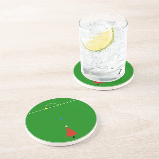 Dessous De Verre En Grès Table Snooker (Côté)