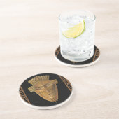 Dessous De Verre En Grès Tableau de Masque Africain par Chariklia Zarris (Côté)