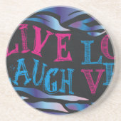 Dessous De Verre En Grès Tableau noir Zebra cassé (Devant)