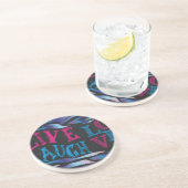 Dessous De Verre En Grès Tableau noir Zebra cassé (Côté)