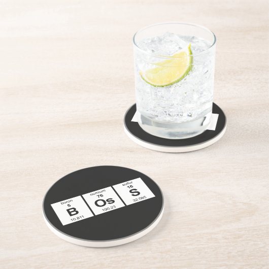 Dessous De Verre En Grès Tableau périodique de patron (Côté)