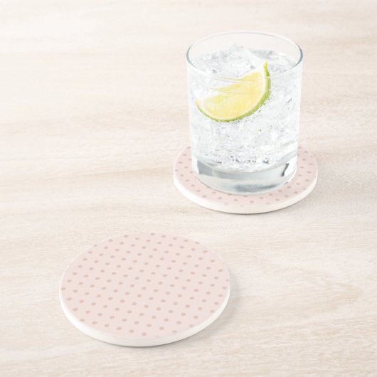 Dessous De Verre En Grès Taches roses (Côté)