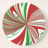 Dessous De Verre En Grès Taffy de menthe (Devant)