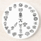 Dessous De Verre En Grès Taino Peace (Devant)