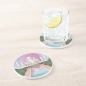 Dessous De Verre En Grès Taj Mahal (Côté)