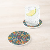 Dessous De Verre En Grès talismans paon (Côté)