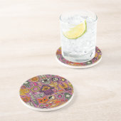 Dessous De Verre En Grès talismans pivoine (Côté)
