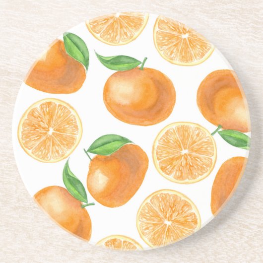 Dessous De Verre En Grès Tangères d'aquarelle (Devant)