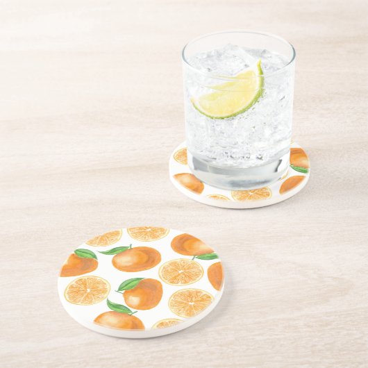 Dessous De Verre En Grès Tangères d'aquarelle (Côté)