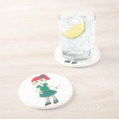 Dessous De Verre En Grès Tap Dancing Girl Redhead Freckles Enseignant de da (Côté)