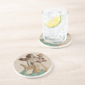 Dessous De Verre En Grès Tapis absorbant Sirène (Côté)