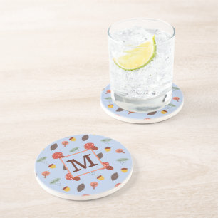 Dessous De Verre En Grès Tapis de course automnal personnalisé