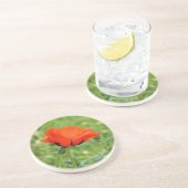 Dessous De Verre En Grès Tapis de jeu Coquelicot (Côté)