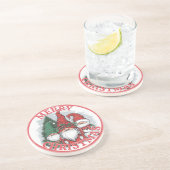 Dessous De Verre En Grès Tapis de Noël Gnomes (Côté)
