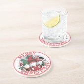 Dessous De Verre En Grès Tapis de Noël Gnomes (Côté)