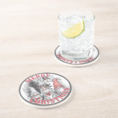 Dessous De Verre En Grès Tapis de Noël Gnomes (Côté)