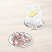 Dessous De Verre En Grès Tapis de Noël Gnomes (Côté)