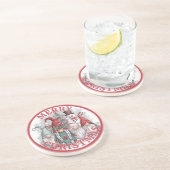 Dessous De Verre En Grès Tapis de Noël Gnomes (Côté)