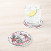 Dessous De Verre En Grès Tapis de Noël Gnomes (Côté)