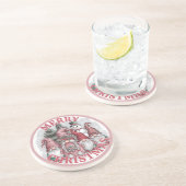 Dessous De Verre En Grès Tapis de Noël Gnomes (Côté)