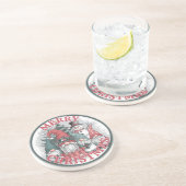 Dessous De Verre En Grès Tapis de Noël Gnomes (Côté)
