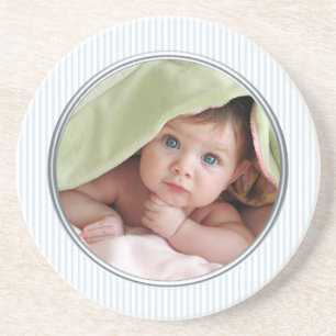 Dessous De Verre En Grès Tapis de photo de bébé souvenir pour la nurserie