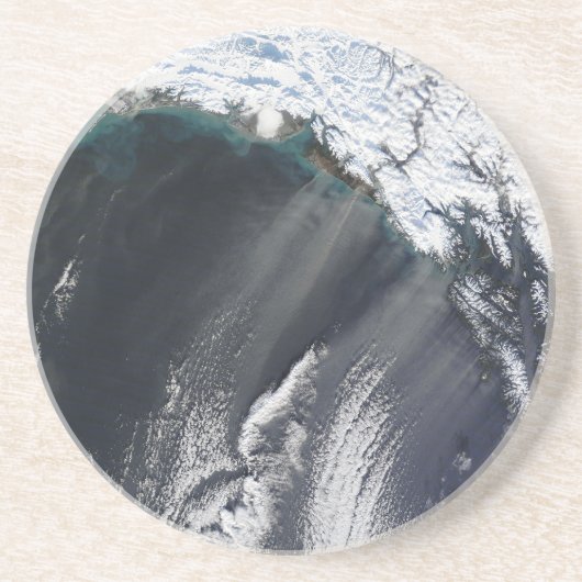 Dessous De Verre En Grès Tapis de pierre d'Alaska tempête de poussière (Devant)