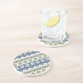 Dessous De Verre En Grès Tapis de pierre de grès de pull d'hiver (Côté)